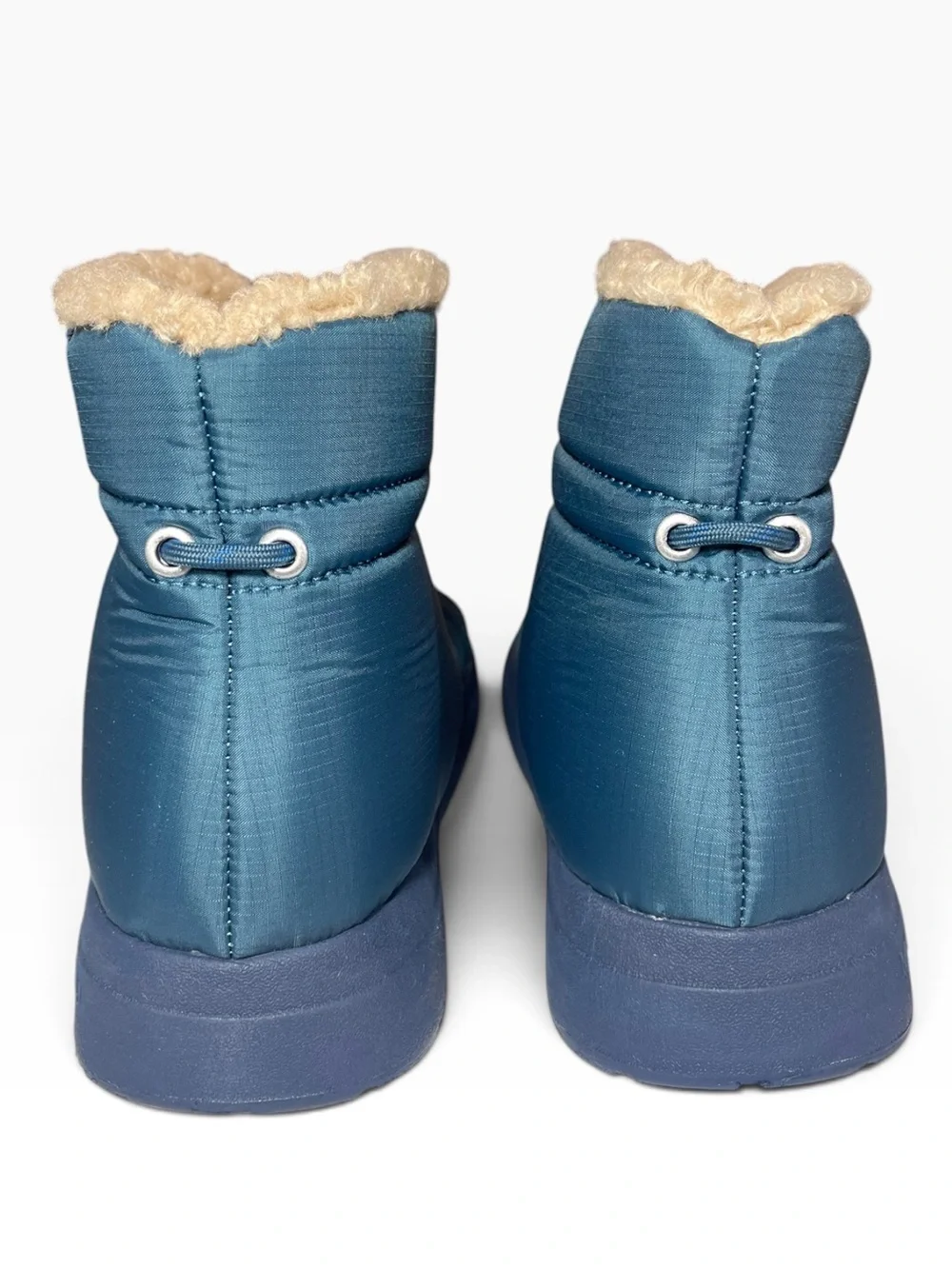 Malibu Sandals Chukka Boots Blue Vegan Drawstring Quilted Shoes Mens US 8 NEW